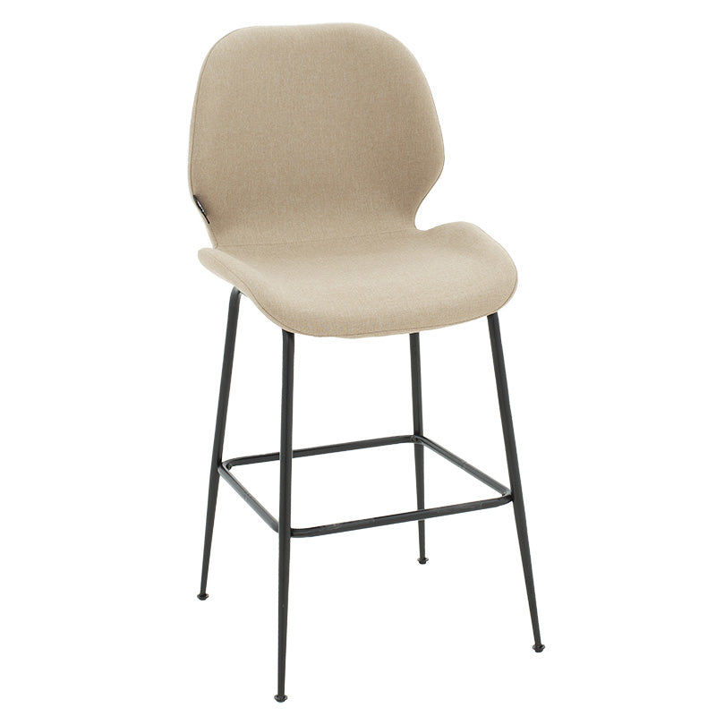 Scaun de bar Impel, Bej - Gri, 61x48x103 cm - Scaun de bar Impel, Bej - Gri, 61x48x103 cm