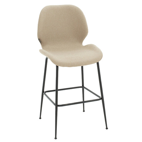 Scaun de bar Impel, Bej - Gri, 61x48x103 cm