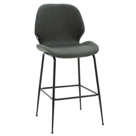 Scaun de bar Impel, Bej - Gri, 61x48x103 cm