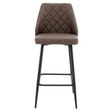 Scaun de bar Inflame, Antracit, 55x48x107 cm