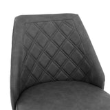 Scaun de bar Inflame, Antracit, 55x48x107 cm
