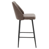 Scaun de bar Inflame, Antracit, 55x48x107 cm