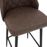 Scaun de bar Inflame, Antracit, 55x48x107 cm