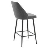 Scaun de bar Inflame, Antracit, 55x48x107 cm