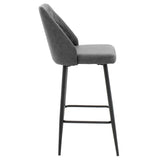 Scaun de bar Inflame, Antracit, 55x48x107 cm