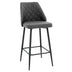 Scaun de bar Inflame, Antracit, 55x48x107 cm