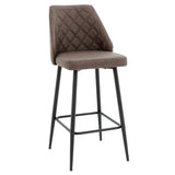 Scaun de bar Inflame, Antracit, 55x48x107 cm