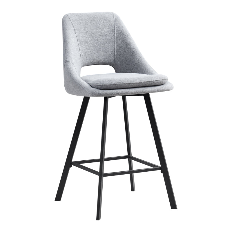 Gri | SKU: 093-000044 | Scaun de bar Initiate, 48x56x98 cm, varianta Gri, produs pentru amenajarea locuinței, disponibil online în România la CasaMob