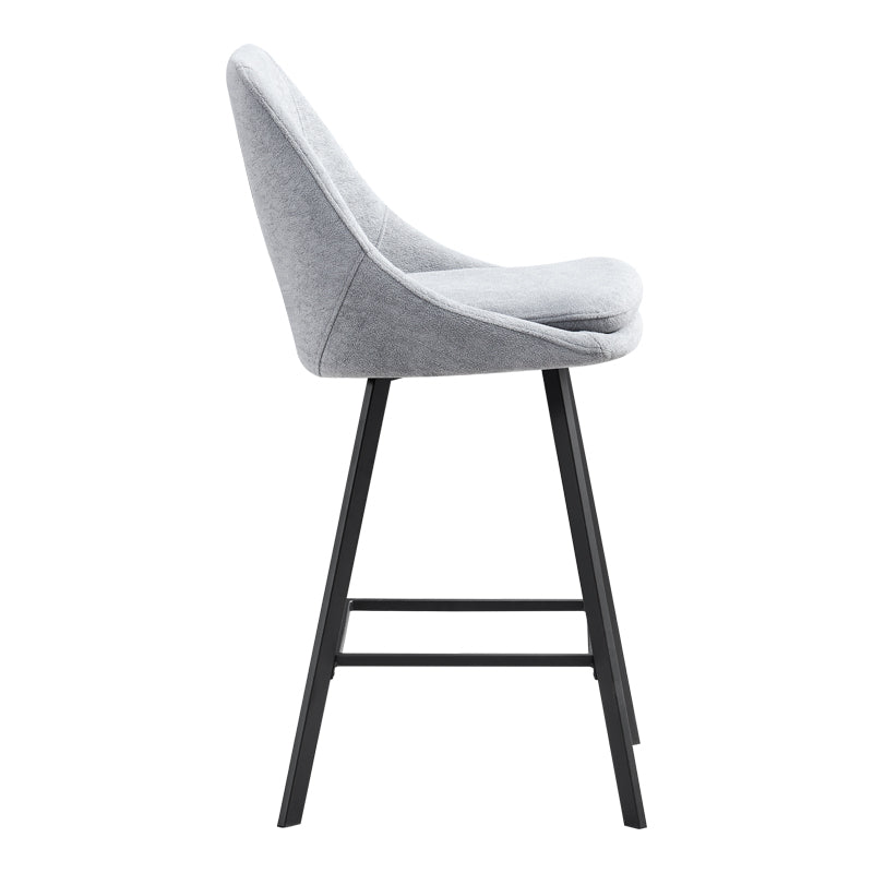 Gri | SKU: 093-000044 | Scaun de bar Initiate, 48x56x98 cm, varianta Gri, produs pentru amenajarea locuinței, disponibil online în România la CasaMob
