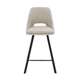 Scaun de bar Initiate, Crem - Bej, 48x56x98 cm - Crem