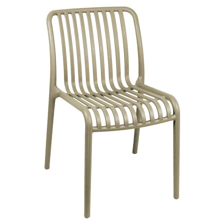 Scaun exterior Laudre, Crem, 40x53x79 cm