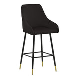 Scaun de Bar Lithe metal, 47x44x98 cm - Negru