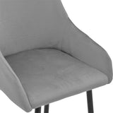 Scaun de Bar Lithe metal, 47x44x98 cm - Gri