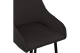 Scaun de Bar Lithe metal, 47x44x98 cm - Negru