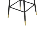 Scaun de Bar Lithe metal, 47x44x98 cm - Negru
