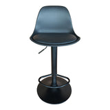 Scaun de bar Louser reglabil pe inaltime negru cu perna - baza, Alb - Negru, 44x46x114 cm - Negru