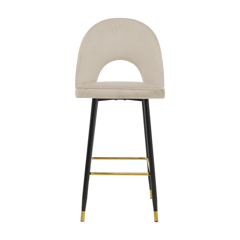 Scaun de bar Medium height bar, 48x50x107 cm - Negru-Bej-Auriu