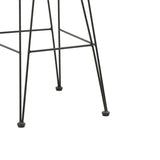 Scaun de bar Naoki, Negru - Natural, 46x56x110 cm - Natural