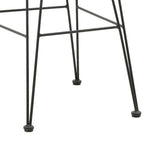 Scaun de bar Naoki, Negru - Natural, 46x56x110 cm - Negru