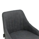 Scaun de bar Patrin picior -metal, Gri inchis neagra, 49x48x98 cm