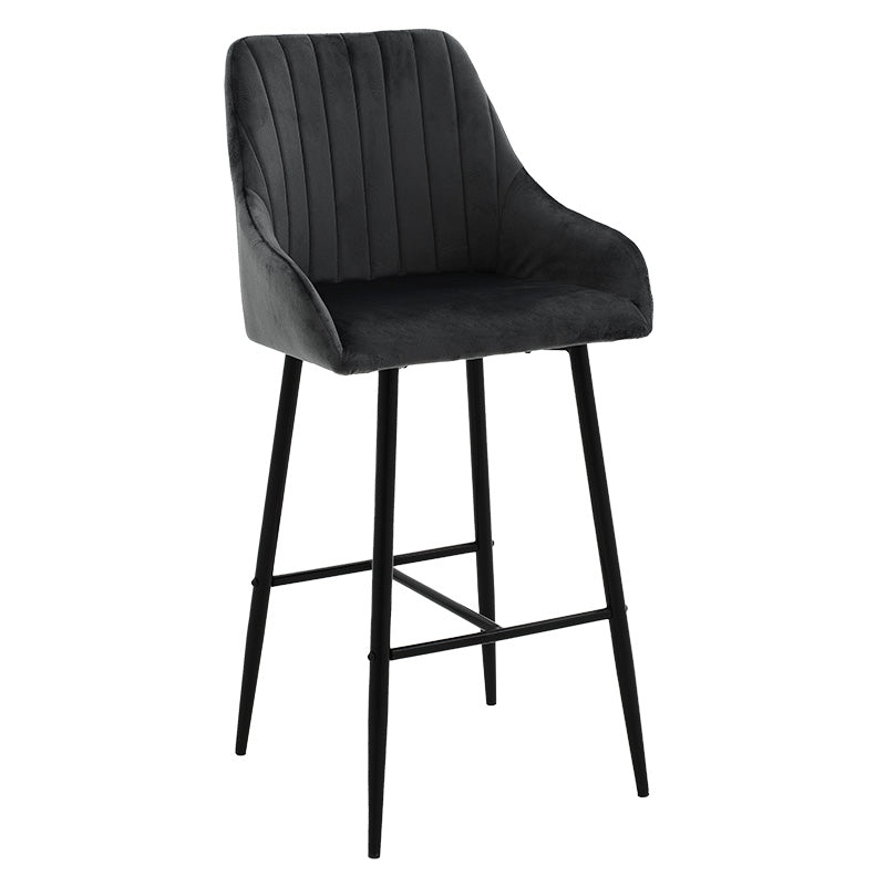 Scaun de bar Patrin, Portocaliu - Negru, 68x45x101 cm - Scaun de bar Patrin, Portocaliu - Negru, 68x45x101 cm - 029-000172