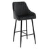Scaun de bar Patrin, Portocaliu - Negru, 68x45x101 cm - 029-000172