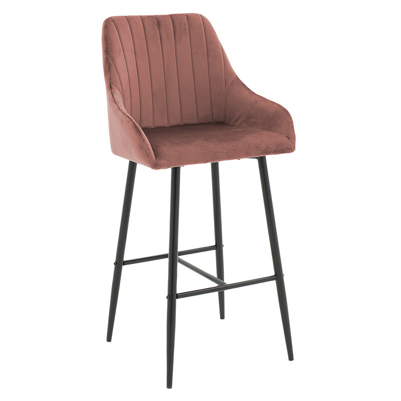 Scaun de bar Patrin, Portocaliu - Negru, 68x45x101 cm - Scaun de bar Patrin, Portocaliu - Negru, 68x45x101 cm