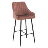 Scaun de bar Patrin, Portocaliu - Negru, 68x45x101 cm - Scaun de bar Patrin, Portocaliu - Negru, 68x45x101 cm