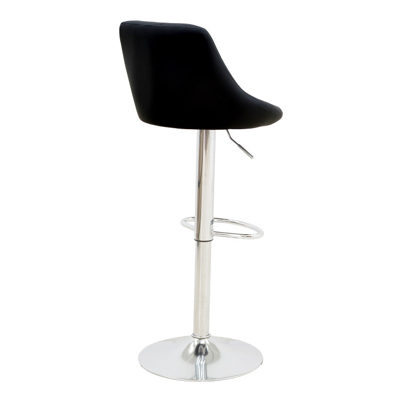Scaun de bar reglabil pe inaltime Boronez, Diverse culori, 47x49x112 cm - Negru
