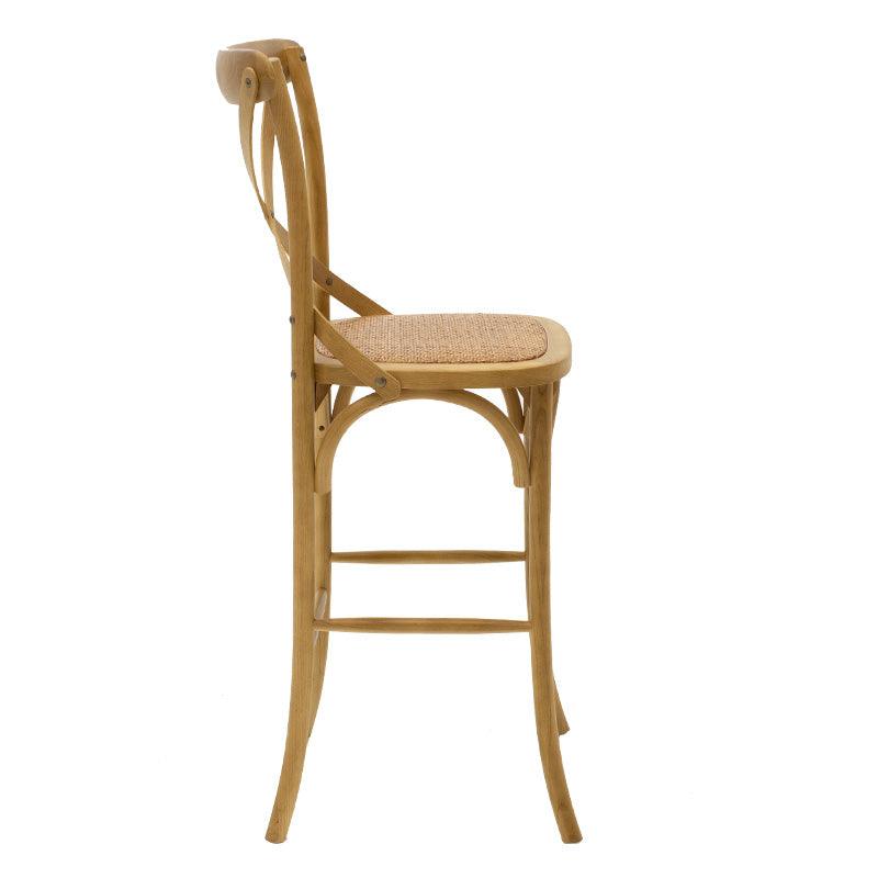 Scaun de bar Reid, Sonoma - Nuc, 52x45x116 cm - Sonoma