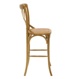 Scaun de bar Reid, Sonoma - Nuc, 52x45x116 cm - Sonoma