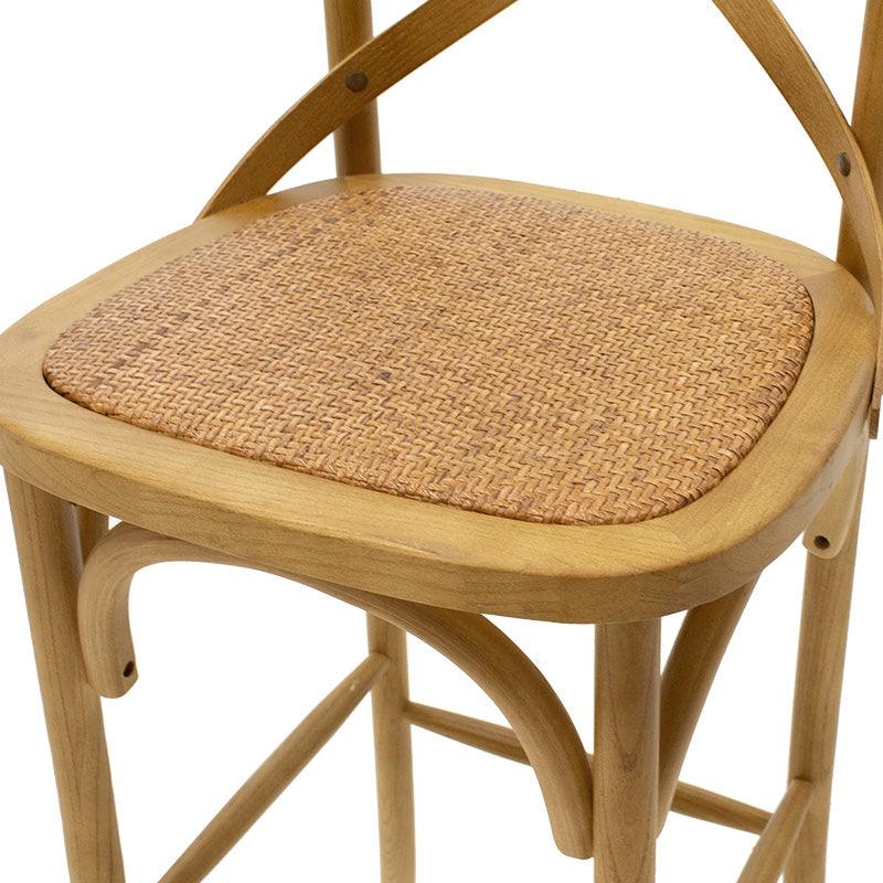 Scaun de bar Reid, Sonoma - Nuc, 52x45x116 cm - Sonoma