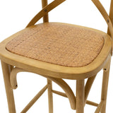 Scaun de bar Reid, Sonoma - Nuc, 52x45x116 cm - Sonoma