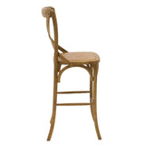 Scaun de bar Reid, Sonoma - Nuc, 52x45x116 cm - Nuc
