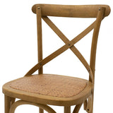 Scaun de bar Reid, Sonoma - Nuc, 52x45x116 cm - Nuc