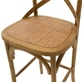 Scaun de bar Reid, Sonoma - Nuc, 52x45x116 cm - Nuc