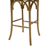 Scaun de bar Reid, Sonoma - Nuc, 52x45x116 cm - Nuc