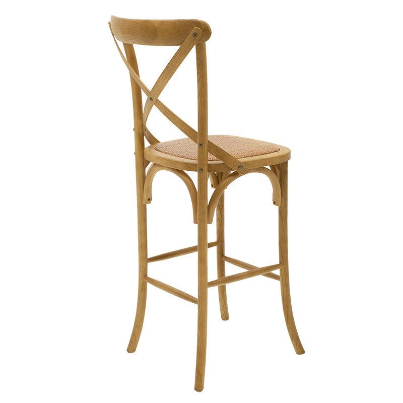Scaun de bar Reid, Sonoma - Nuc, 52x45x116 cm - Sonoma