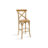 Scaun de bar Reid, Sonoma - Nuc, 52x45x116 cm - Scaun de bar Reid, Sonoma - Nuc, 52x45x116 cm