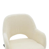 Scaun de bar Renish, Gri - Alb, 51x57x114 cm - Alb