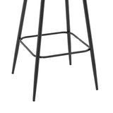 Scaun de bar Renish, Gri - Alb, 51x57x114 cm - Alb