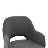 Scaun de bar Renish, Gri - Alb, 51x57x114 cm - Gri