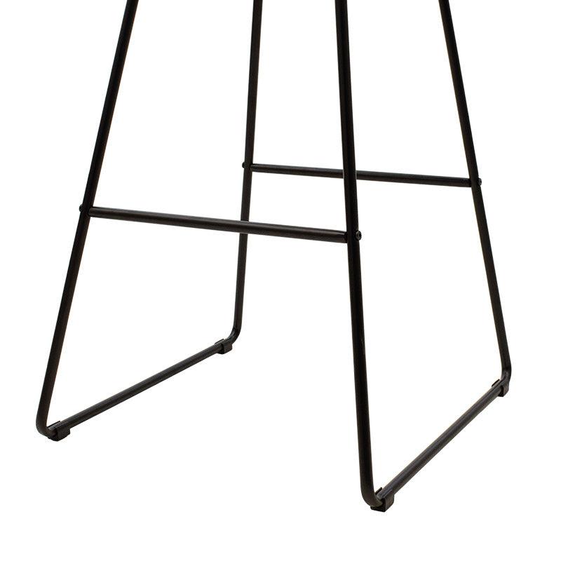 Scaun de bar Seth, Negru - Alb, 52x52x99 cm - Negru