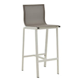 Scaun de bar Melina, aluminiu si textil, 57x52x106 cm - Scaun de bar Melina, aluminiu si textil, 57x52x106 cm