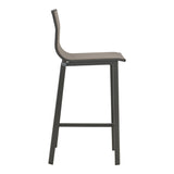 Scaun de bar Melina, aluminiu si textil, 57x52x106 cm - Antracit