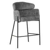 Scaun de bar Tolerse, stofa si metal, 55x60x97 cm - Scaun de bar Tolerse, stofa si metal, 55x60x97 cm