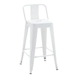 Scaun de bar Utopia, Alb, 42x42x86 cm