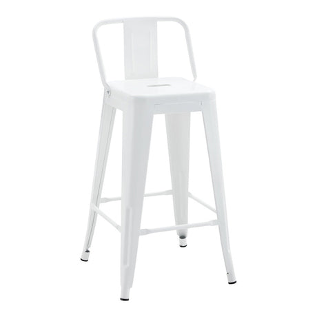 Scaun de bar Utopia, Alb, 42x42x86 cm