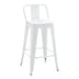 Scaun de bar Utopia, Alb, 42x42x86 cm