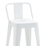 Scaun de bar Utopia, Alb, 42x42x86 cm